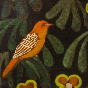 Large Acrylic Panel, Linen Canvas, Contemporary