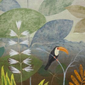 Large Acrylic Painting, Linen Canvas, Contemporary