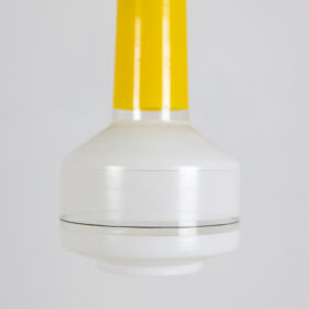 Glass Pendant Lights, Yellow and White, 1960s
