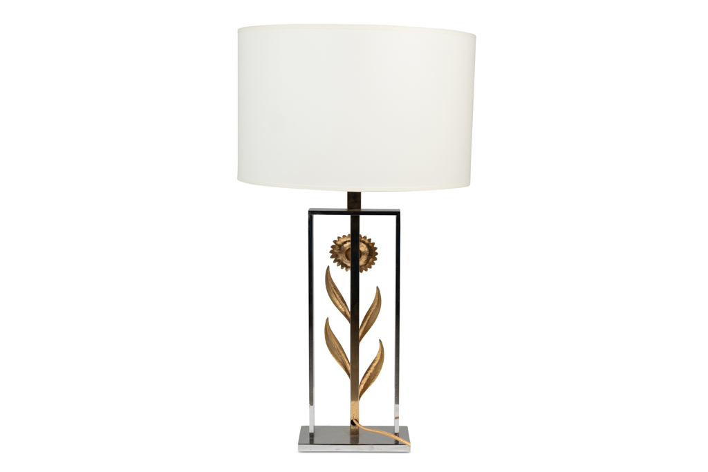 Pair of Maison Charles (att.) Sunflower Lamps, 1970s - Image 11