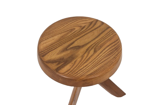 Pierre Chapo S31 stool in natural elm. 1980s - Image 3