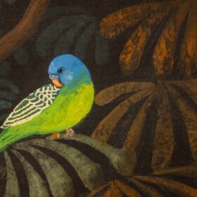 Large Acrylic Panel, Linen Canvas, Contemporary