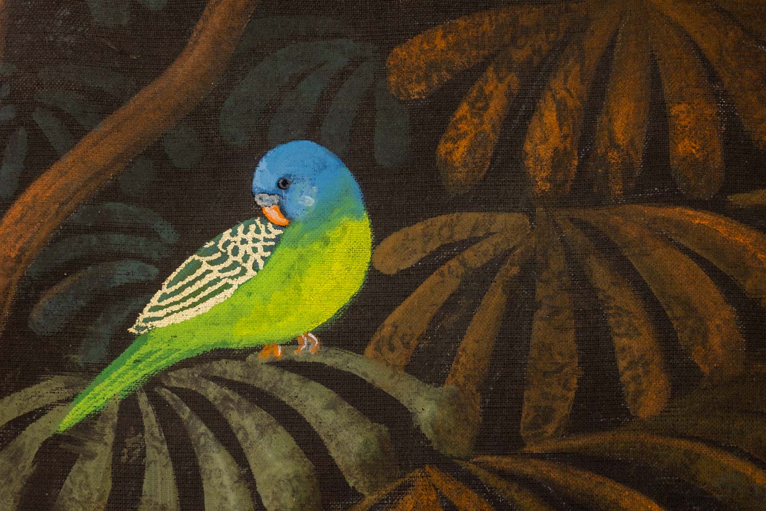 Large Acrylic Panel, Linen Canvas, Contemporary - Image 3