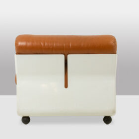 Mario Bellini Leather Armchair, for B&B Amanta, circa 1970