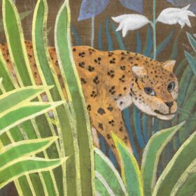 Large Acrylic Painting, Linen Canvas, Contemporary