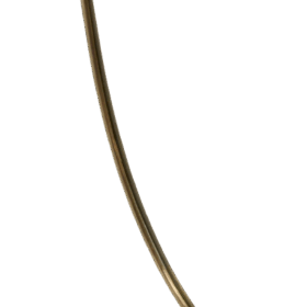 Pair of Gio Ponti-Style Mirrors framed in Gilt Brass. 1980s