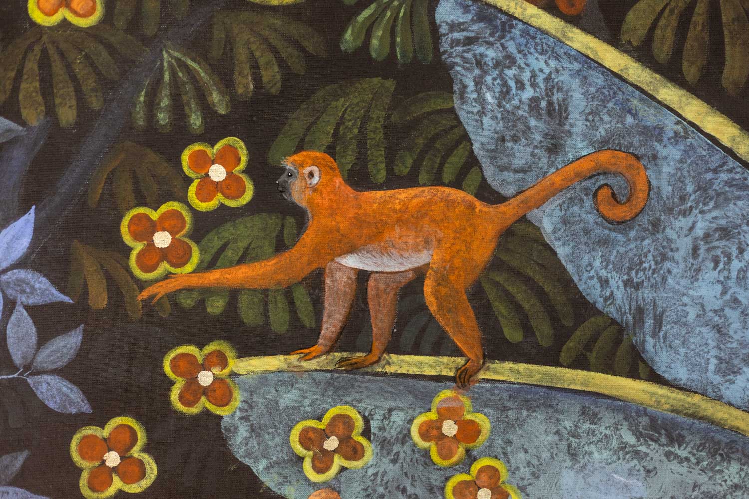 Large Acrylic Panel, Linen Canvas, Contemporary - Image 5