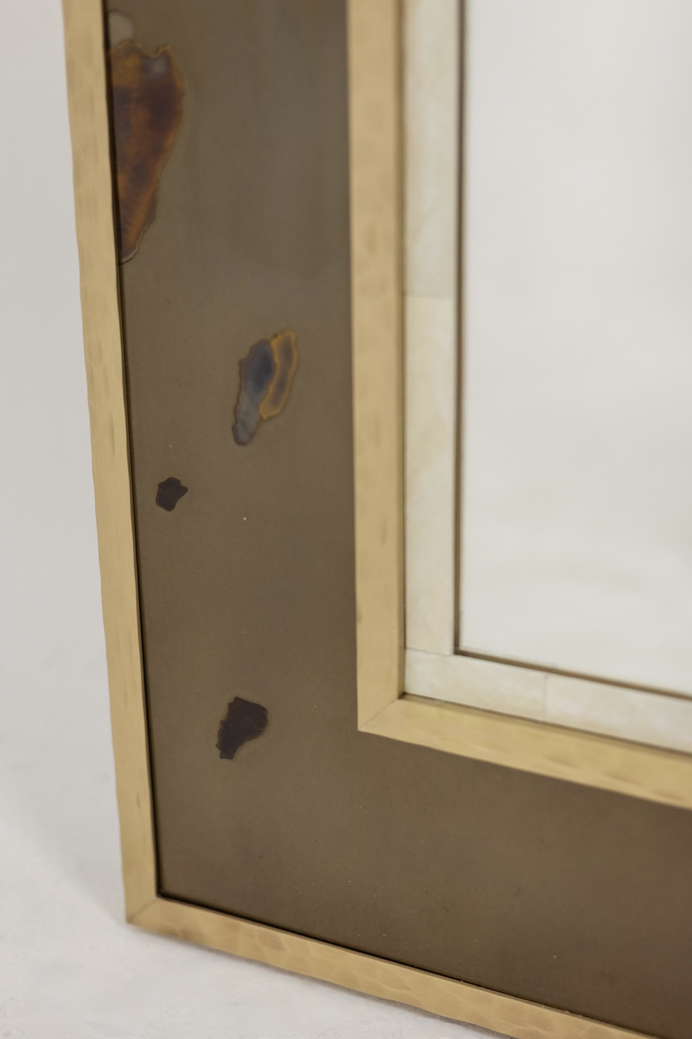 Brass Marquetry Mirror, Artist’s Work - Image 5