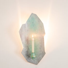 Pair of Wall Sconces, Brass and Bronze, Contemporary