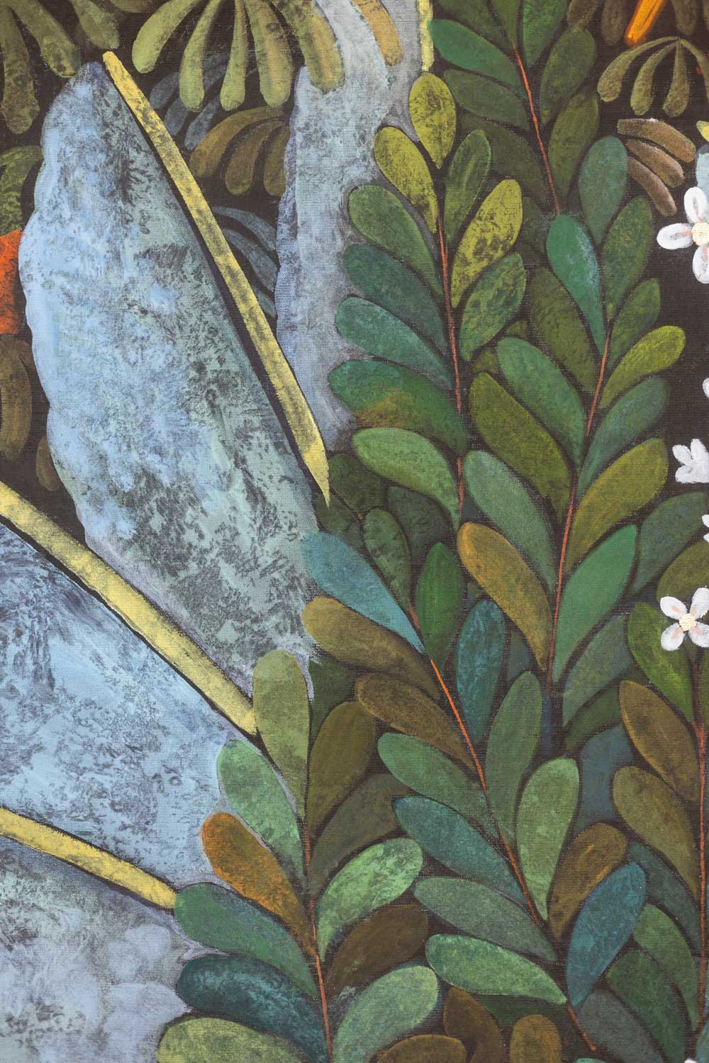 Large Acrylic Panel, Linen Canvas, Contemporary - Image 6