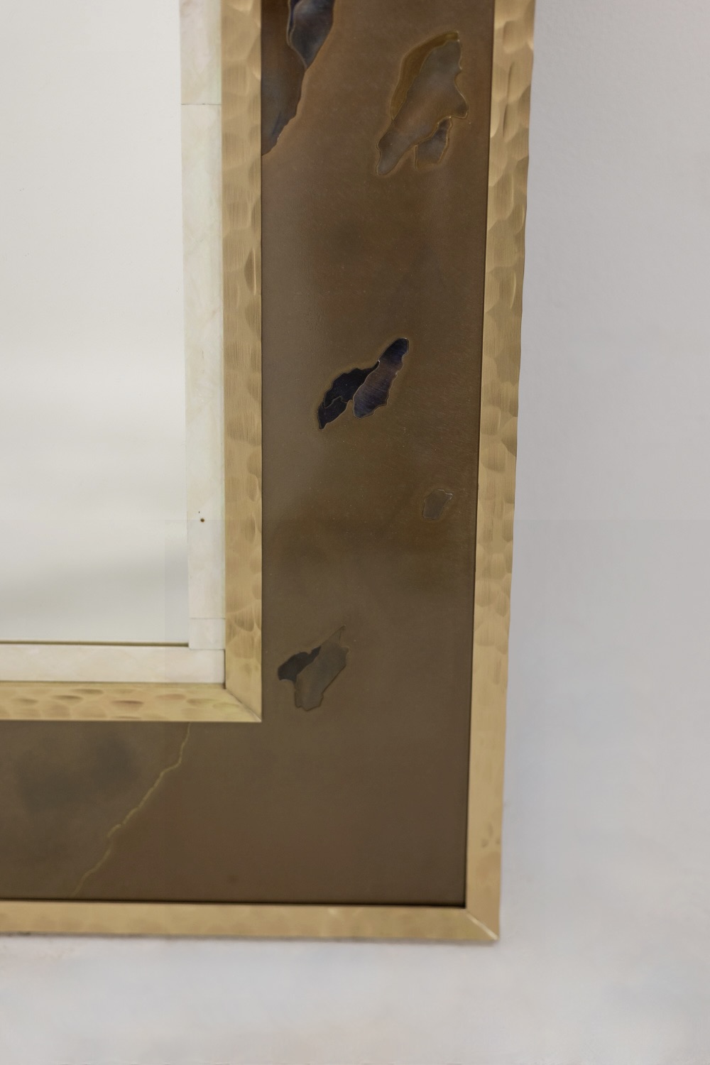 Brass Marquetry Mirror, Artist’s Work - Image 6