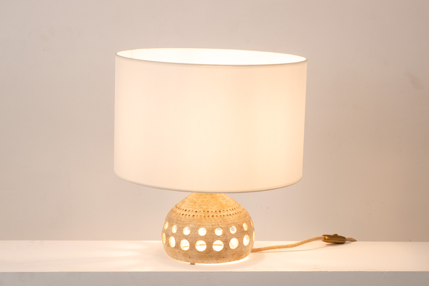 Georges Pelletier Terracotta Lamp, circa 1960-70 - Image 7
