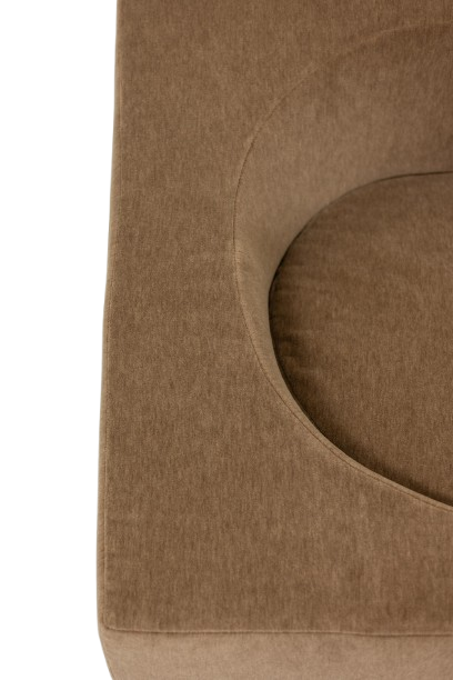 Pair of Cubic Armchairs in Beige Mohair Fabric, Contemporary. - Image 7