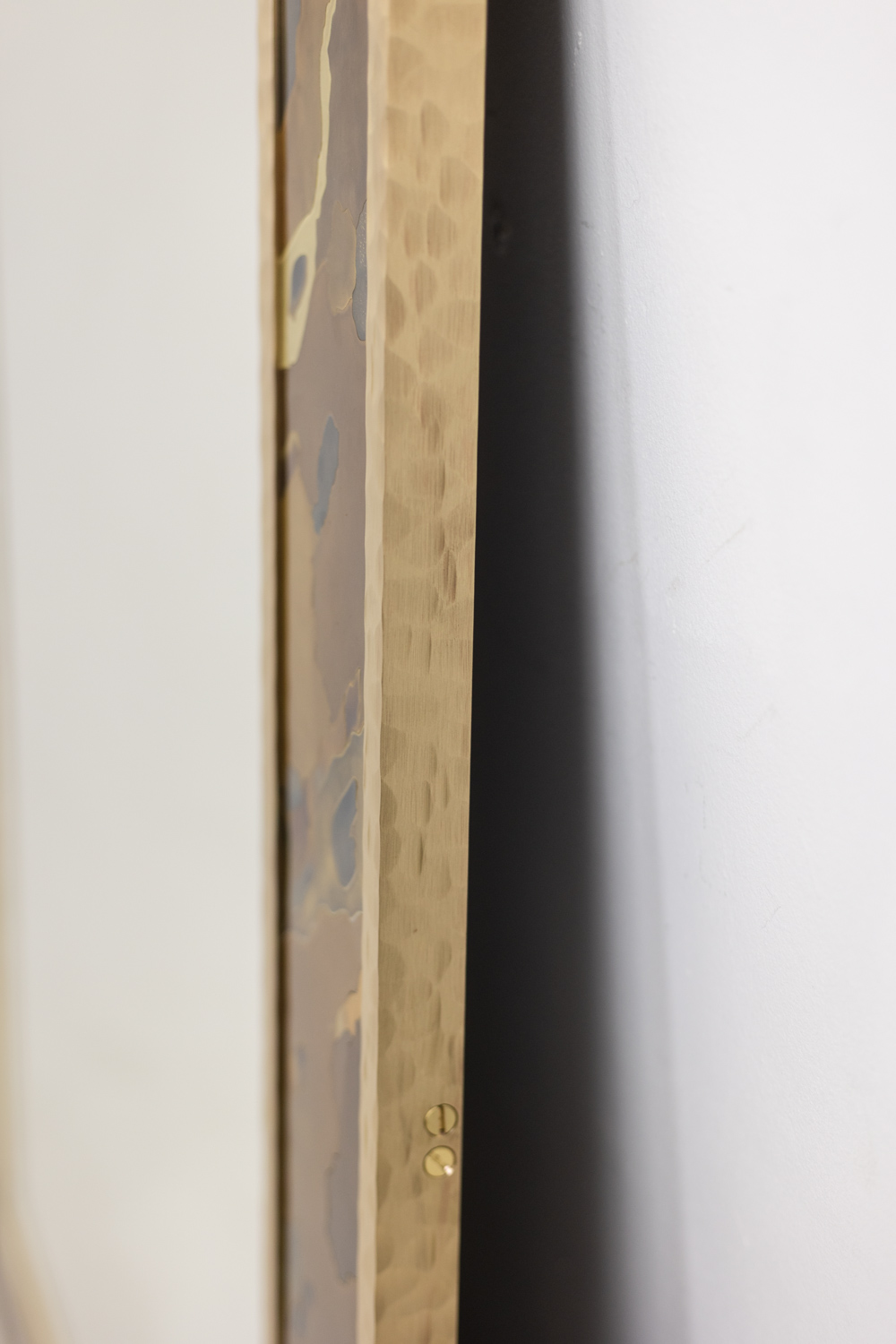 Brass Marquetry Mirror, Artist’s Work - Image 8