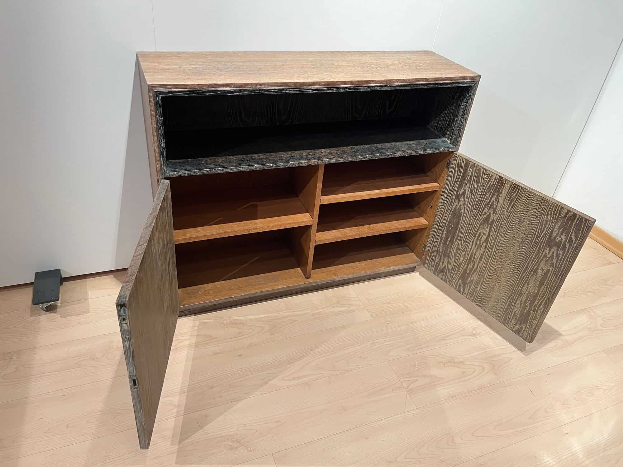 Art Deco Office Bookcase, De Coene Frères, Limed Oak, Belgium circa 1935 - Image 12