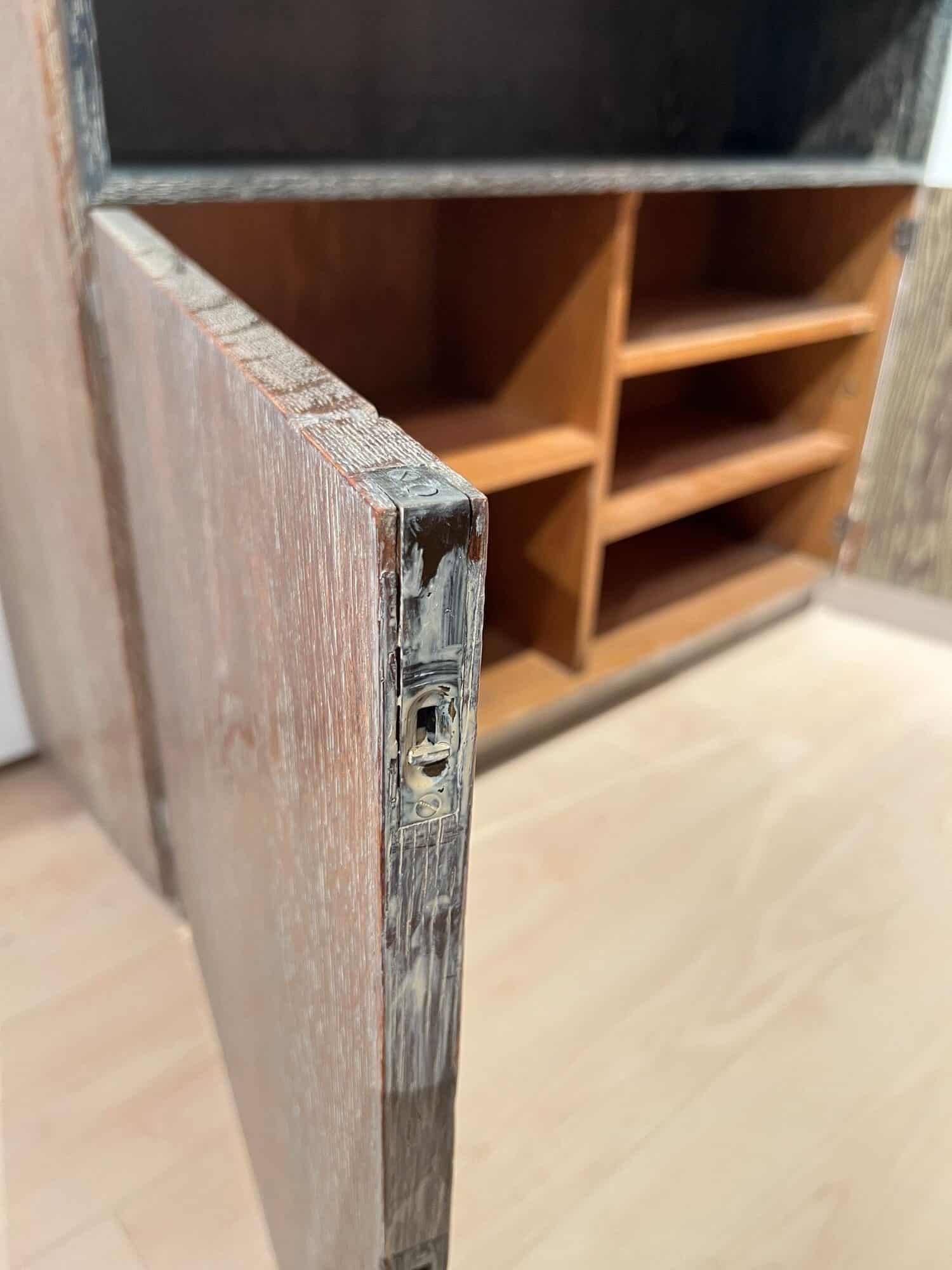 Art Deco Office Bookcase, De Coene Frères, Limed Oak, Belgium circa 1935 - Image 13