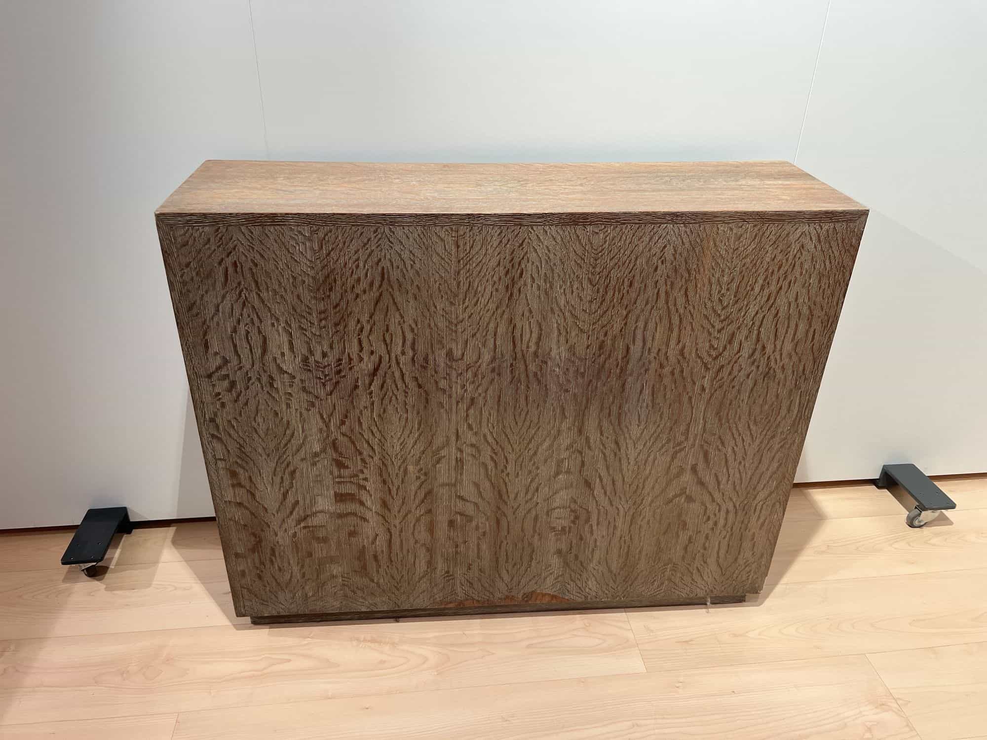 Art Deco Office Bookcase, De Coene Frères, Limed Oak, Belgium circa 1935 - Image 17