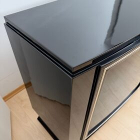 Art Deco Sideboard, Black Lacquer, France, circa 1930