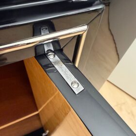 Art Deco Sideboard, Black Lacquer, France, circa 1930