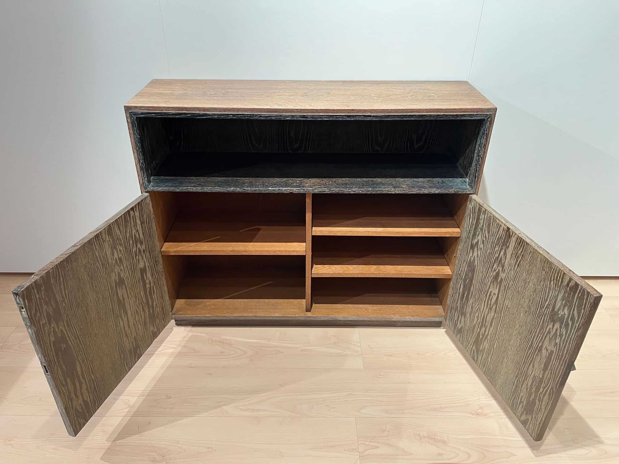 Art Deco Office Bookcase, De Coene Frères, Limed Oak, Belgium circa 1935 - Image 2