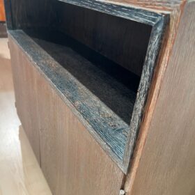 Art Deco Office Bookcase, De Coene Frères, Limed Oak, Belgium circa 1935