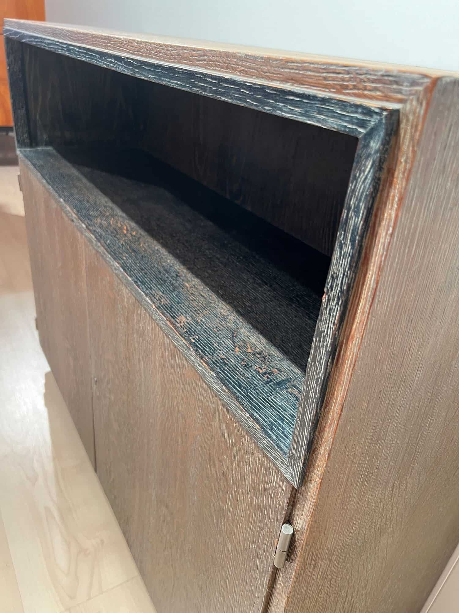 Art Deco Office Bookcase, De Coene Frères, Limed Oak, Belgium circa 1935 - Image 4