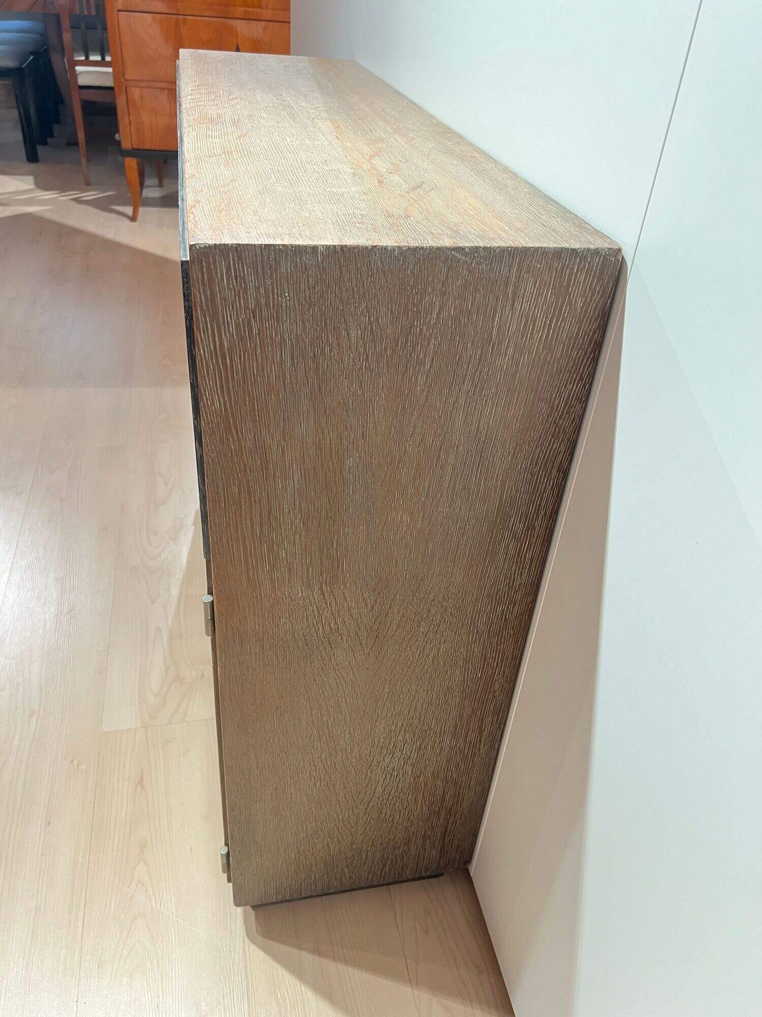 Art Deco Office Bookcase, De Coene Frères, Limed Oak, Belgium circa 1935 - Image 9