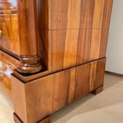 Biedermeier Secretaire, Cherry Veneer, Inlays, Brass, South Germany circa 1830 - Image 10