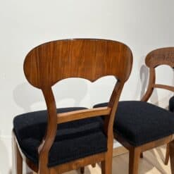 Set of Six Biedermeier Shovel Chairs, Walnut, Roots Veneer, South Germany, 1840s - Image 12