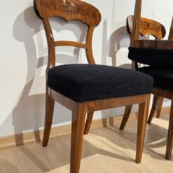 Set of Six Biedermeier Shovel Chairs, Walnut, Roots Veneer, South Germany, 1840s - Image 19