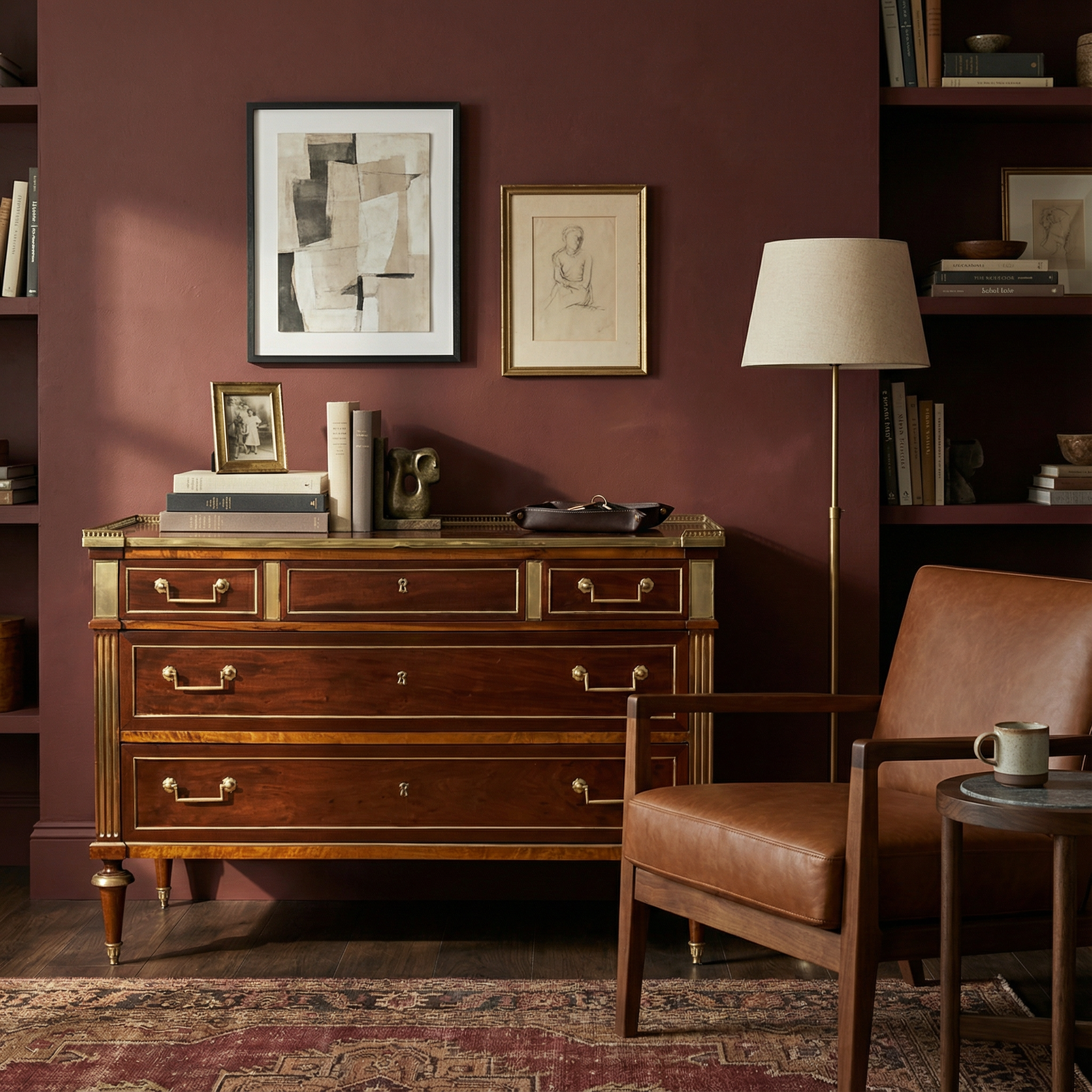 Directoire chest in Eclectic Interior setting- Styylish