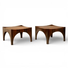 Pair of Danish Rosewood End Tables / Coffee Tables, 1970s