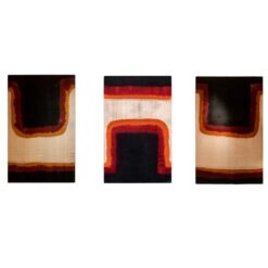 Geometric Wool Tapestry Triptych- Styylish