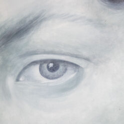 Alternative view of Monumental Portrait Detail by Evelyne Baget, after Girodet, Contemporary French Art