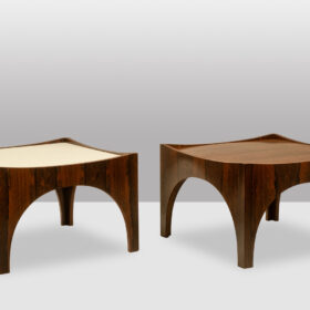Pair of Danish Rosewood End Tables / Coffee Tables, 1970s