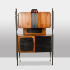 Pair of Italian Teak Cabinets, 1960s Mid-Century Design