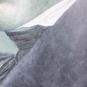 Monumental Portrait Detail by Evelyne Baget, after Girodet, Contemporary French Art