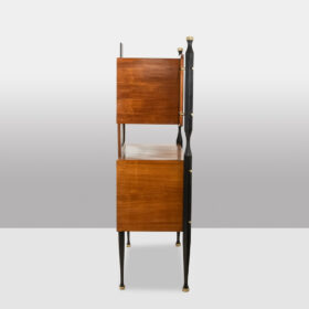 Pair of Italian Teak Cabinets, 1960s Mid-Century Design
