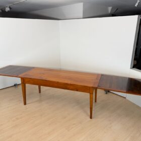 Biedermeier Extendable Dining Table, Cherry Wood, France, circa 1820