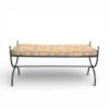 French Wrought Iron Bench- Maison Jansen Style- Styylish