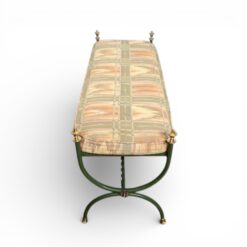 Alternative view of French Wrought Iron Bench, c. 1950 — Maison Jansen Style, Neoclassical