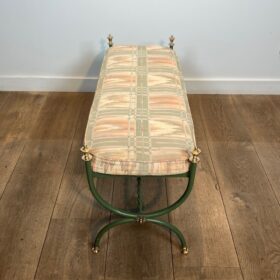 French Wrought Iron Bench, c. 1950 — Maison Jansen Style, Neoclassical