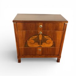 Small Biedermeier Chest of Drawers- with Dolphin motif on the front- Styylish