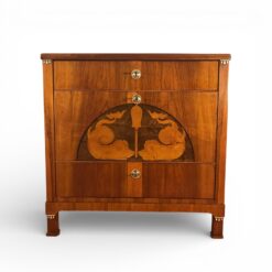 Small Biedermeier Chest of Drawers- with Dolphin motif on the front- Styylish