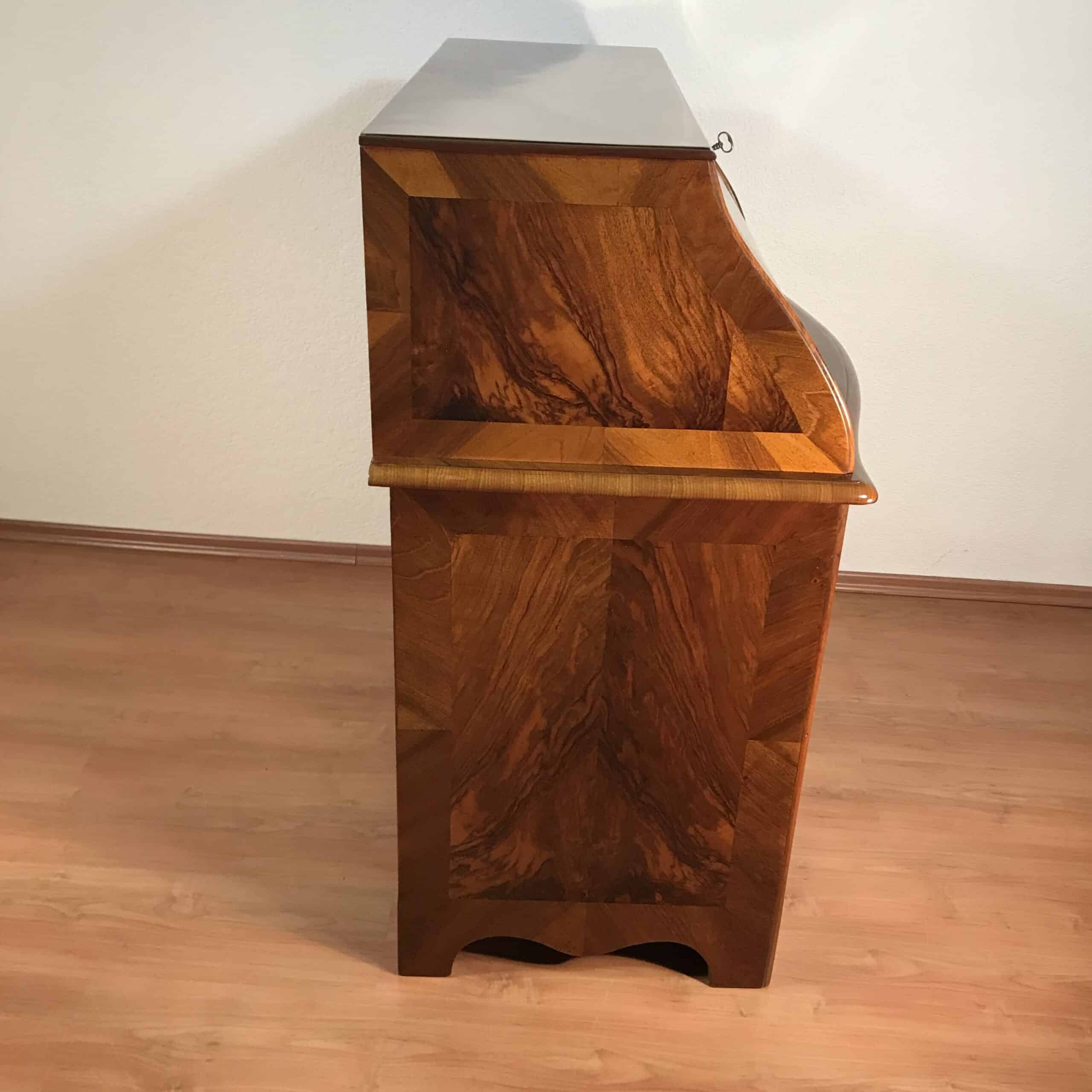 Baroque Secretary Desk, Switzerland 1750, Walnut - Image 9