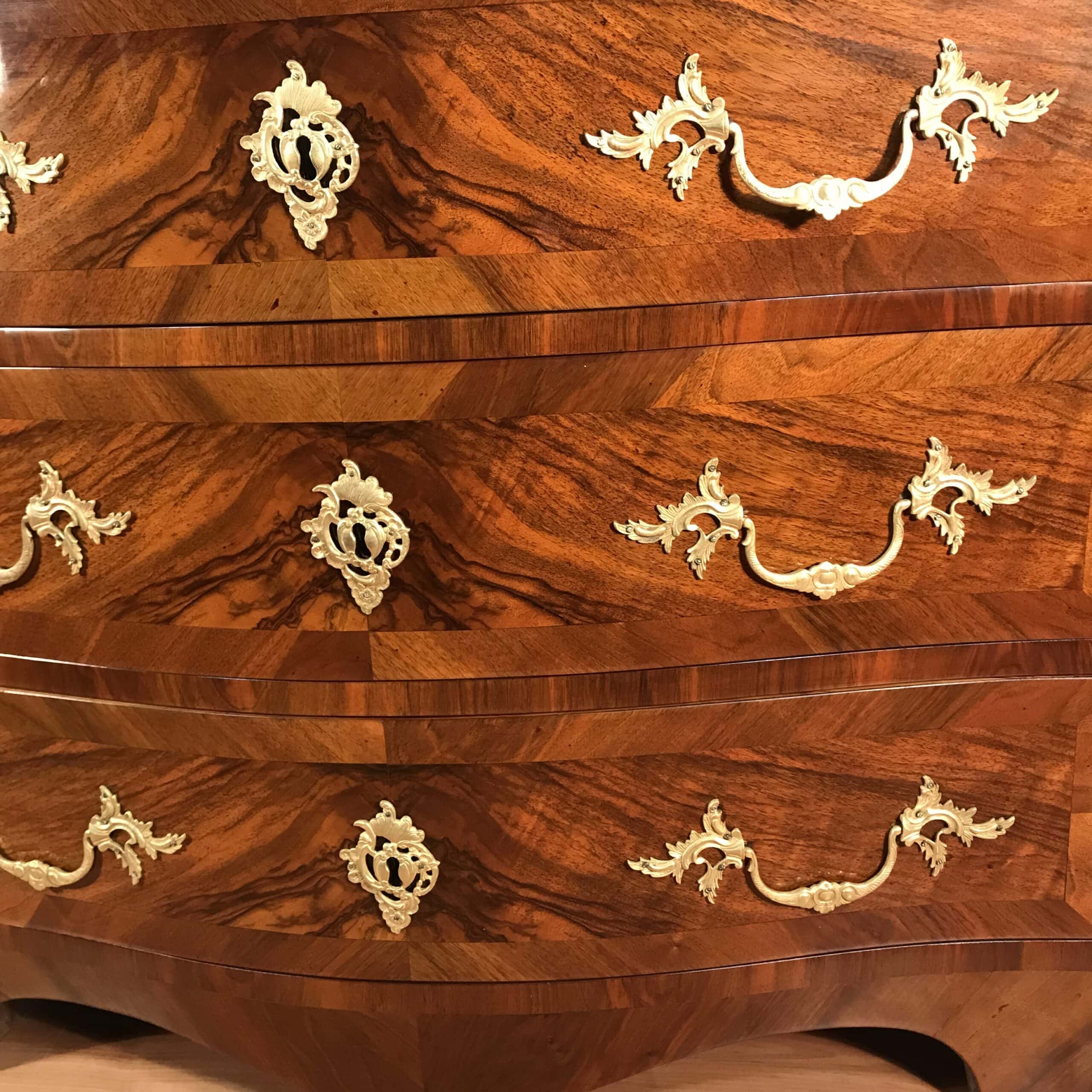 Baroque Secretary Desk, Switzerland 1750, Walnut - Image 5