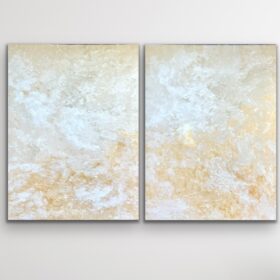 Pair of Paintings by Sharin Schober „Take a Breath“