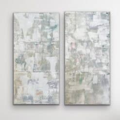 Sharin Schober “Silver Lining”, Mixed Media Paintings