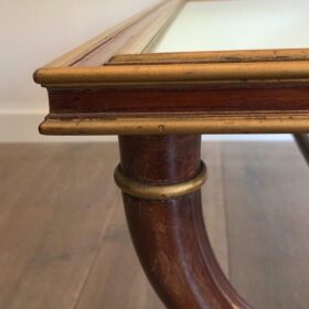 Maurice Hirch for Maison Jansen Gilt Wood Coffee Table, 1940's