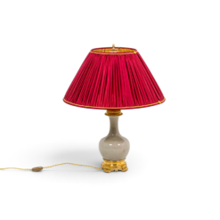 Antique Crackled Porcelain Lamp with Gilt Bronze - Styylish